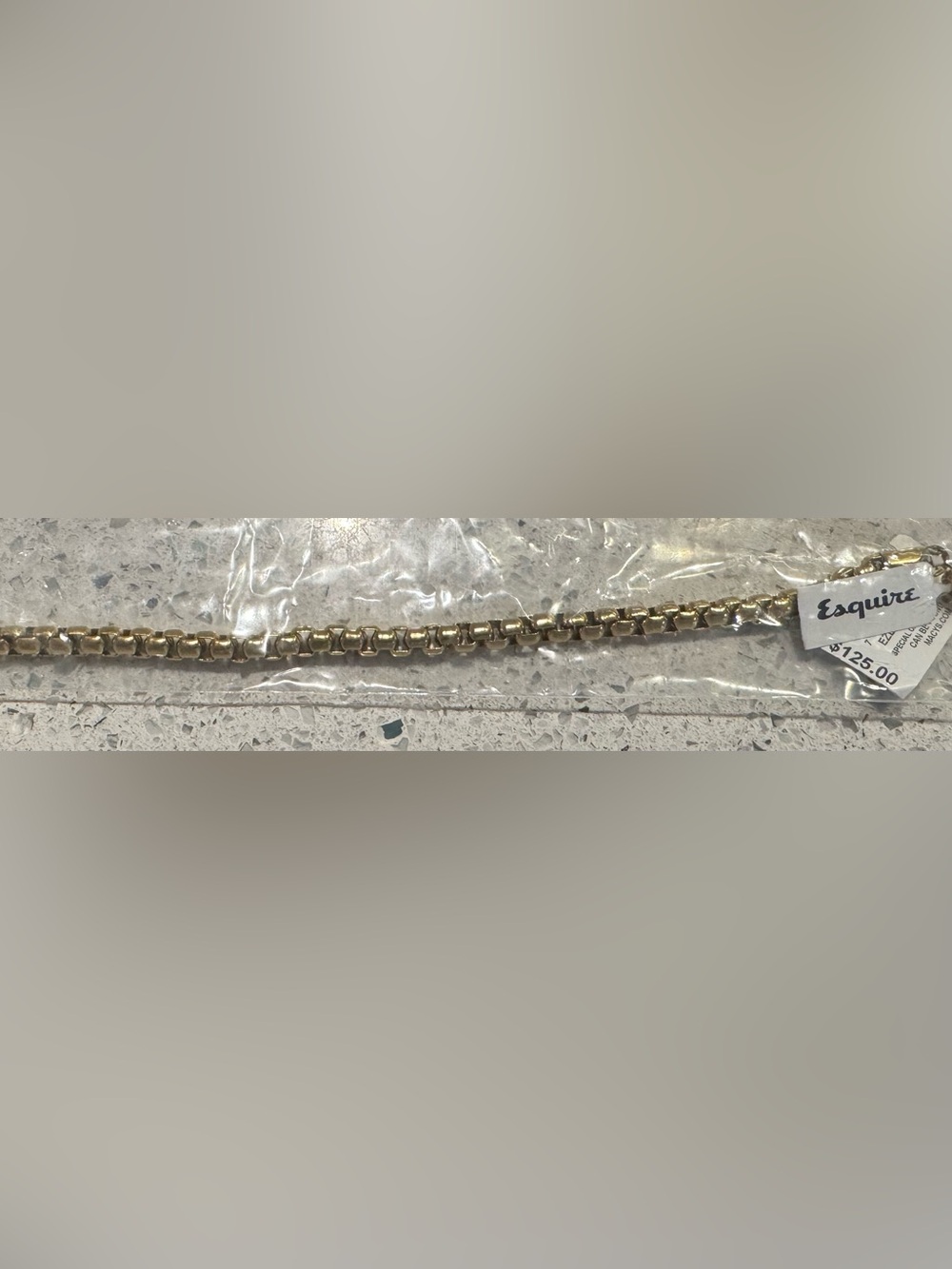 New with tags! Esquire Mens Gold Bracelet - Picture 4 of 5